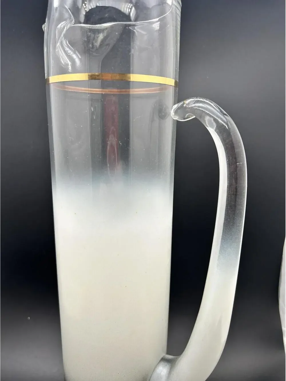Blendo Charcoal Mist 60oz Pitcher by West Virginia Glass Co